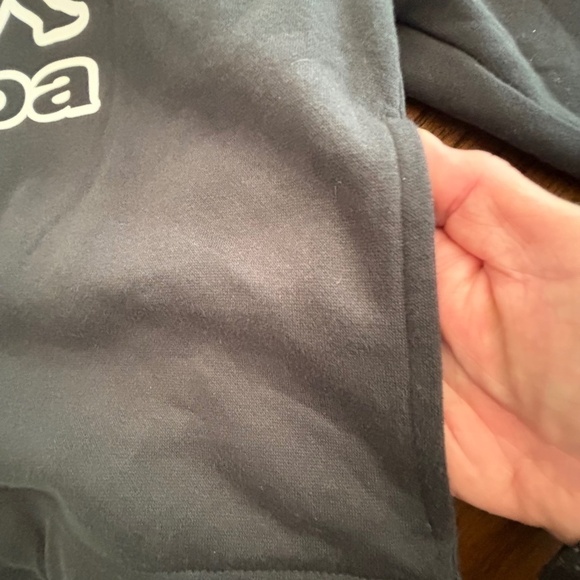 Kappa Logo Catto regular fit crop hoodie NWT black white and grey size M - Picture 10 of 14